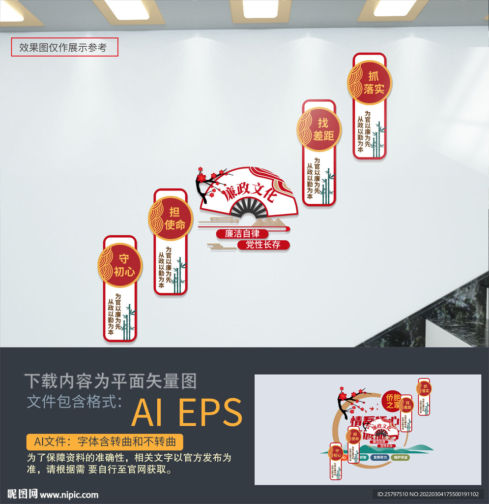 廉政楼梯文化墙