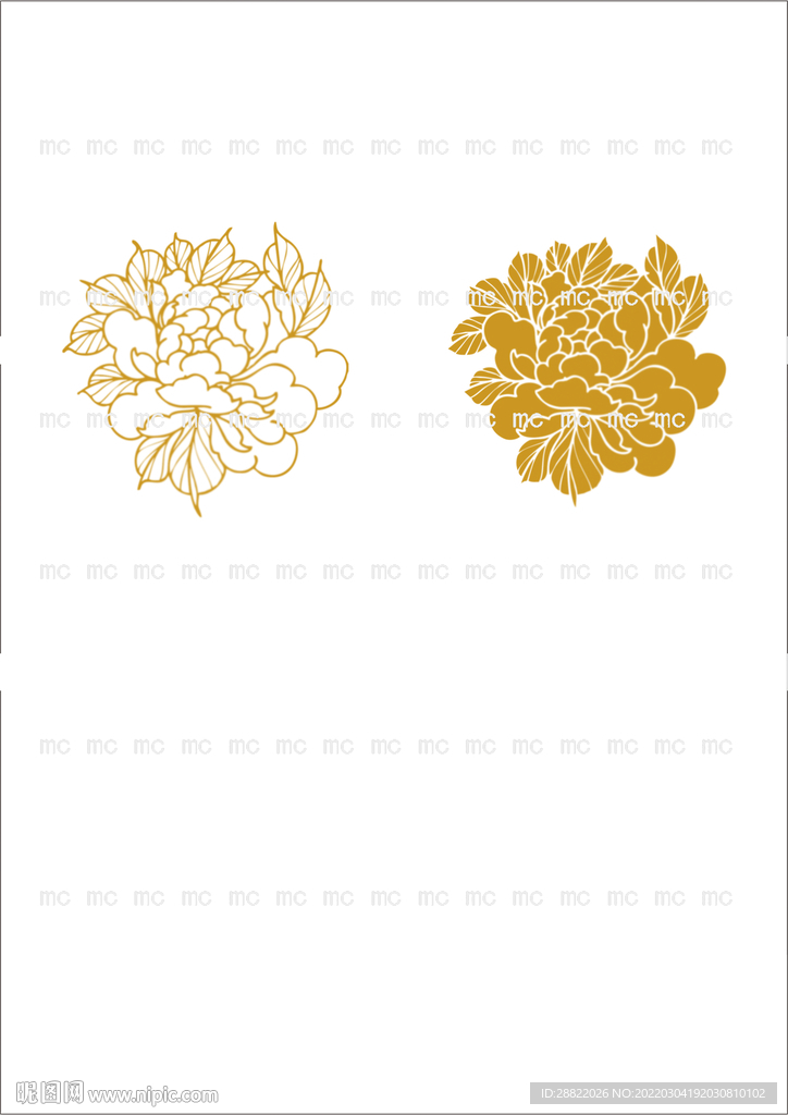 花开富贵素材