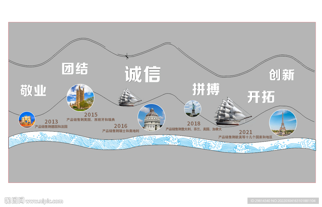 企业文化墙图片