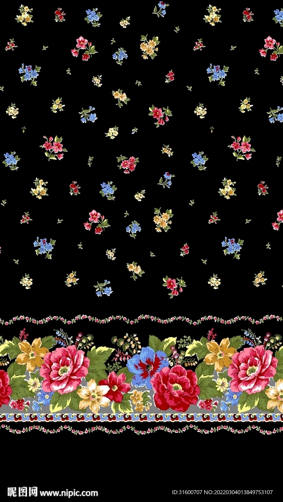 单边定位花