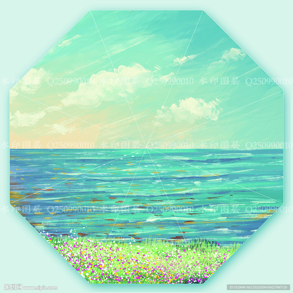 暮色伞面效果图