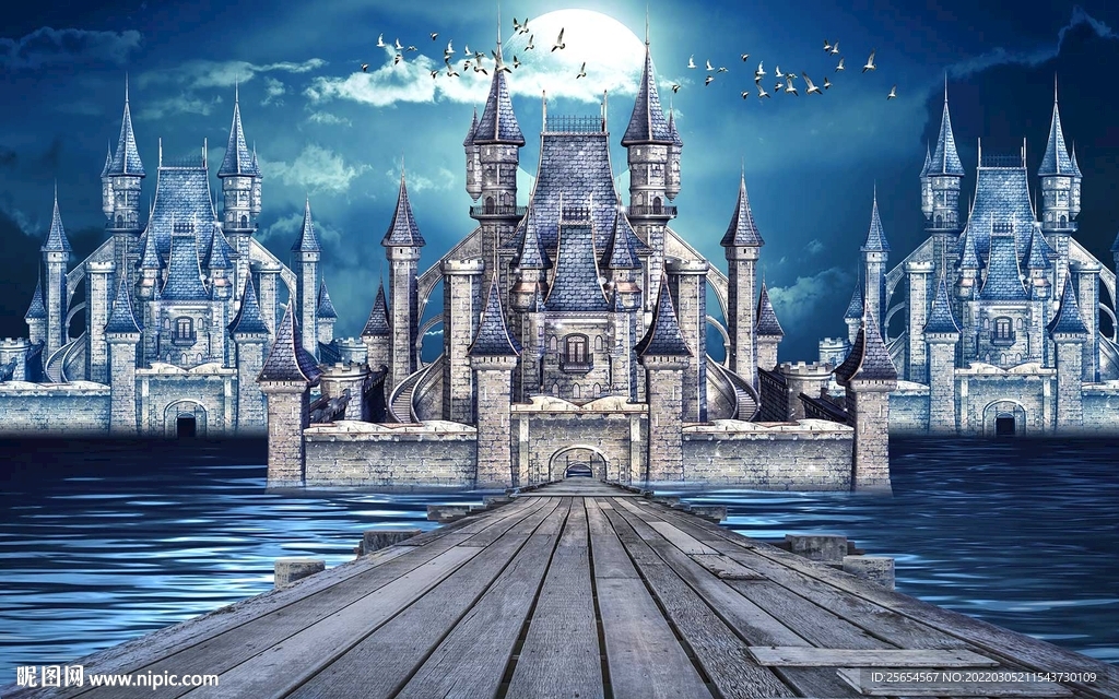 梦幻城堡背景墙