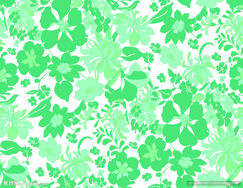 手绘花 大牌 数码印花