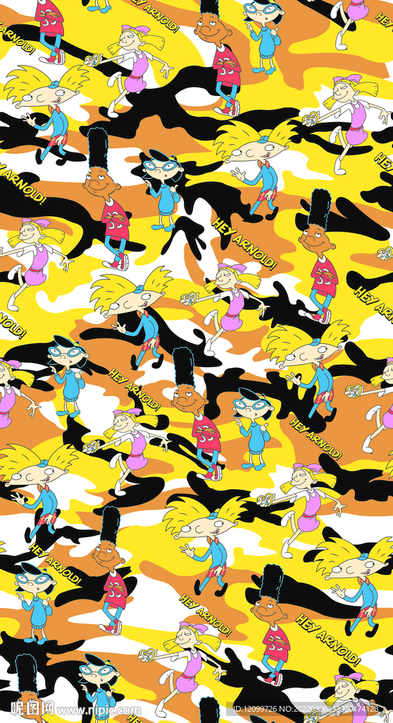 大牌迷彩码印花样