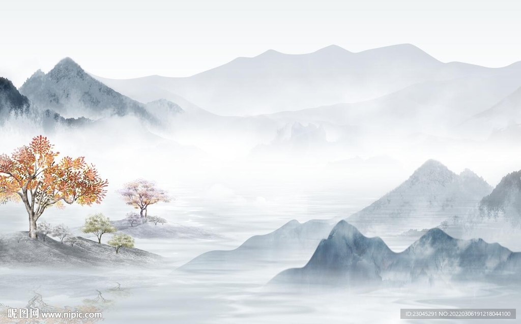 新中式背景墙