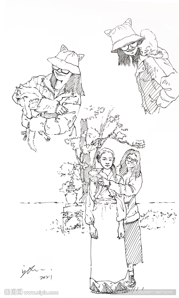 速写插画