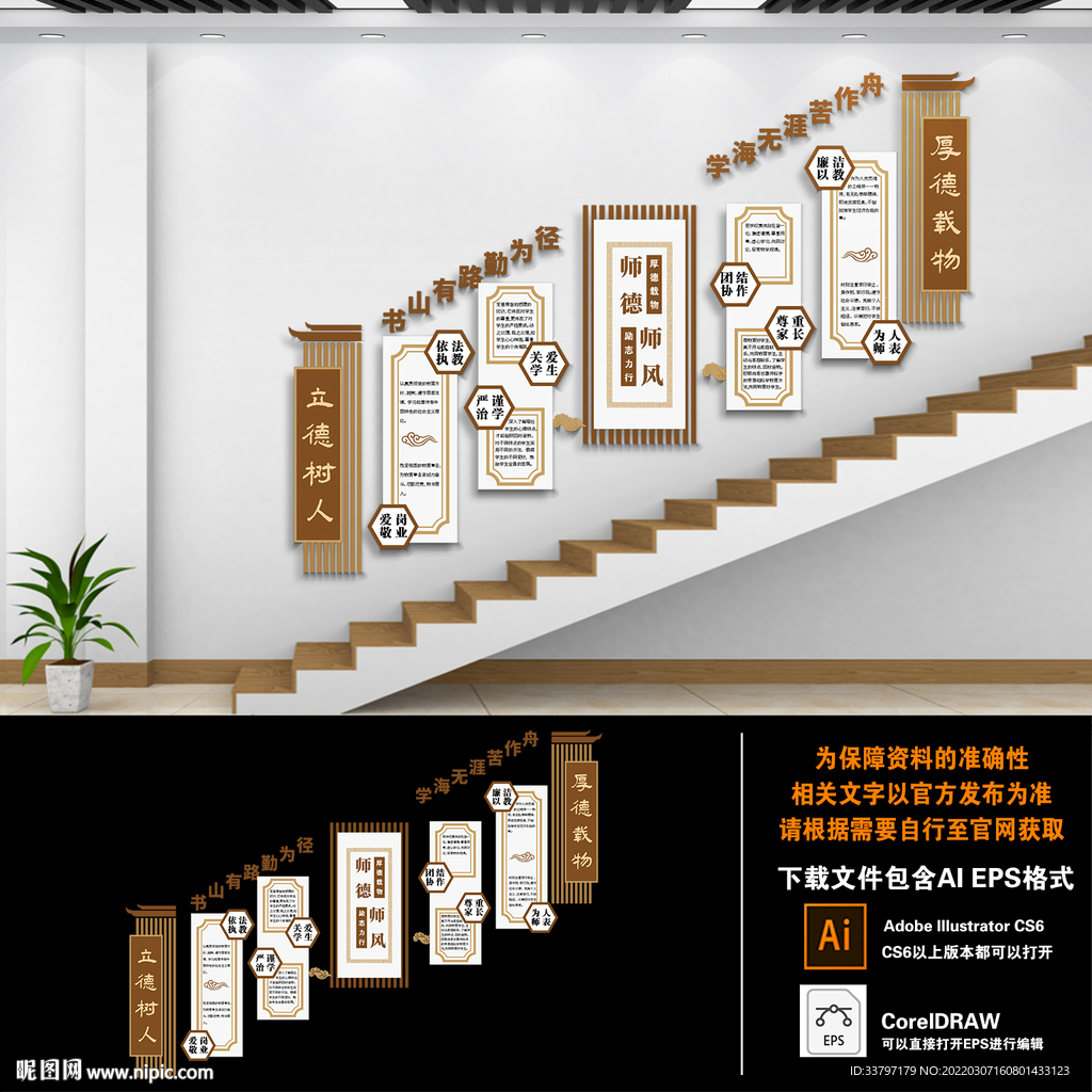 中医馆楼梯文化墙