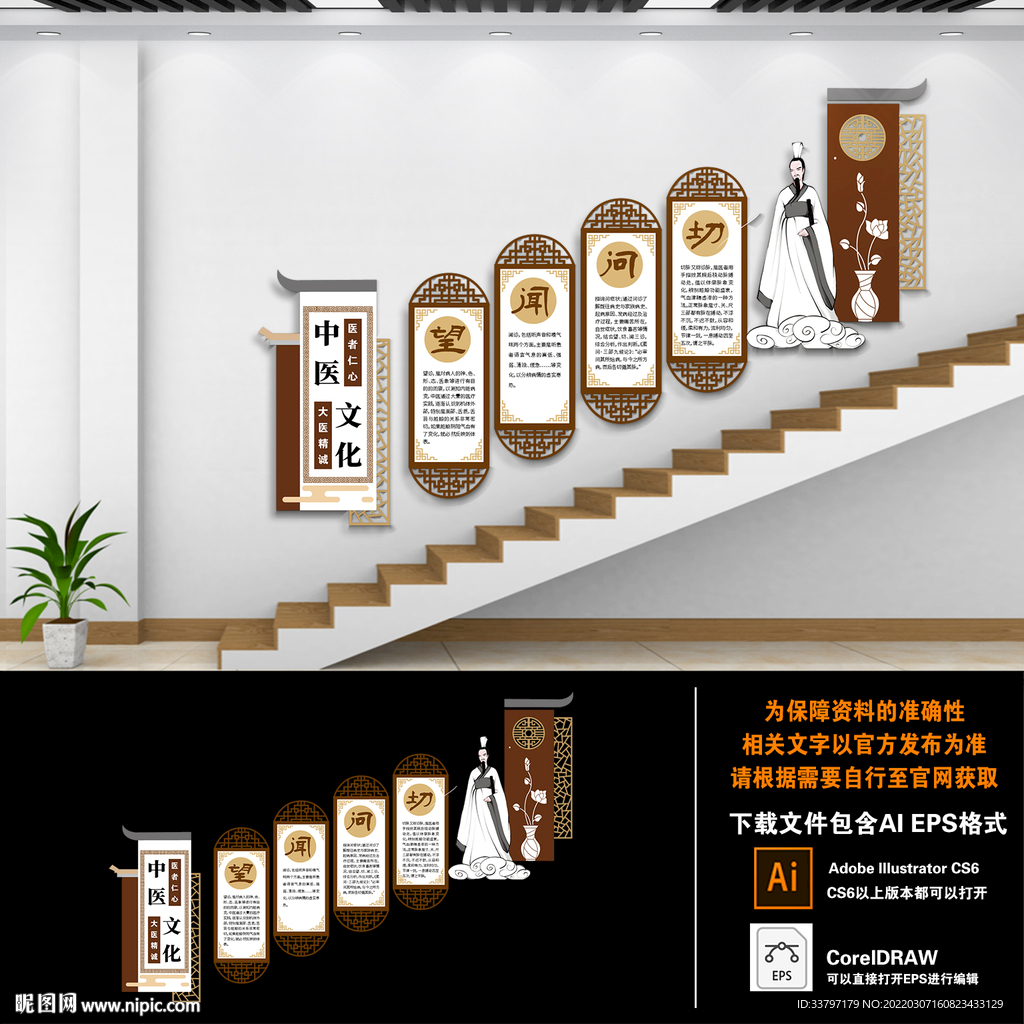 中医楼梯文化墙
