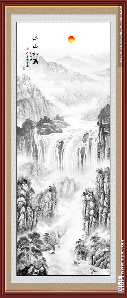 玄关山水画