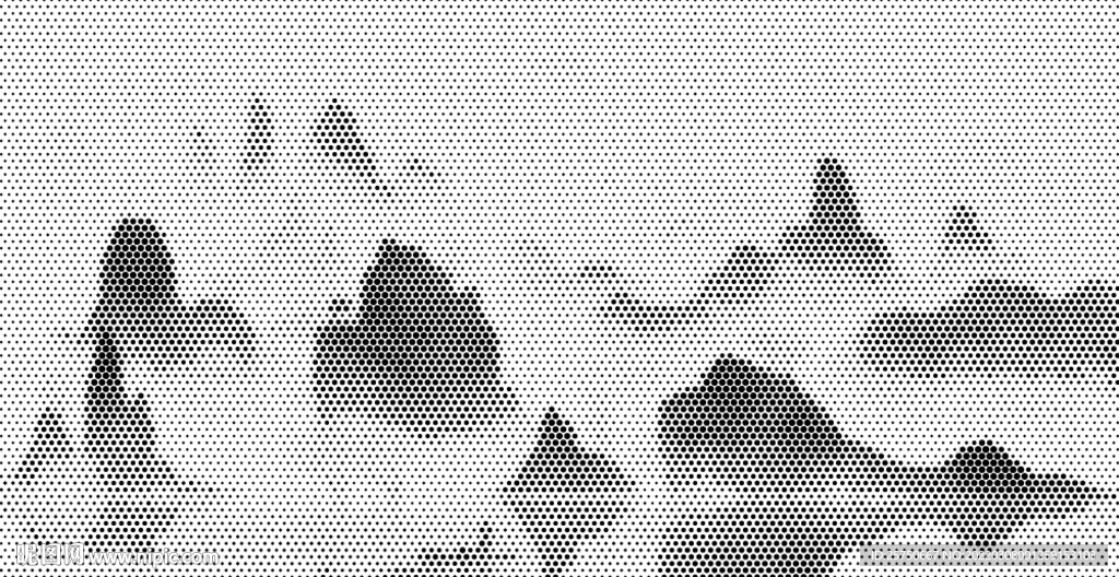 点状山
