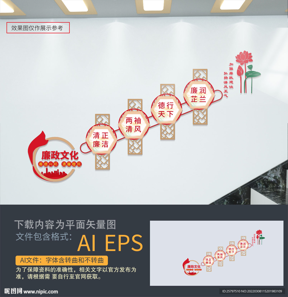 廉政楼梯文化墙