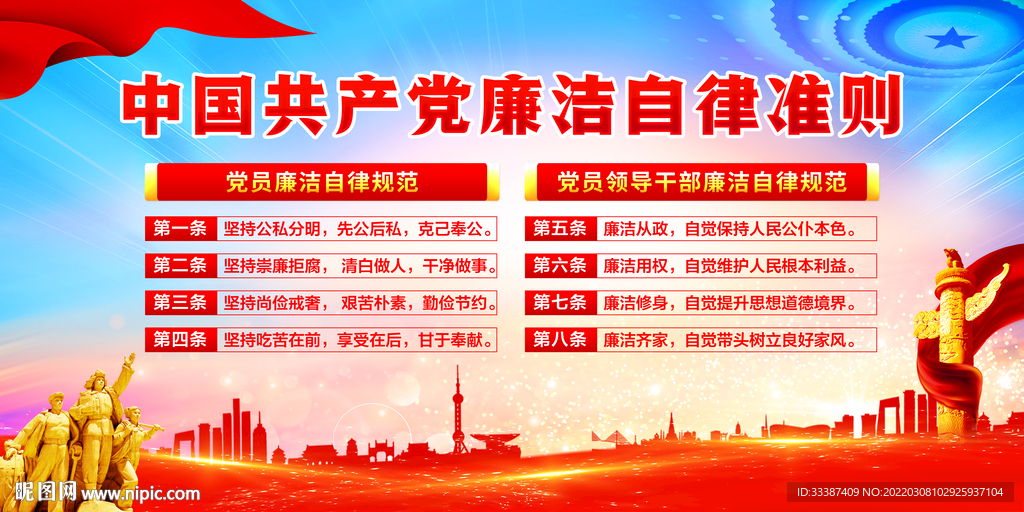 党员廉洁自律准则