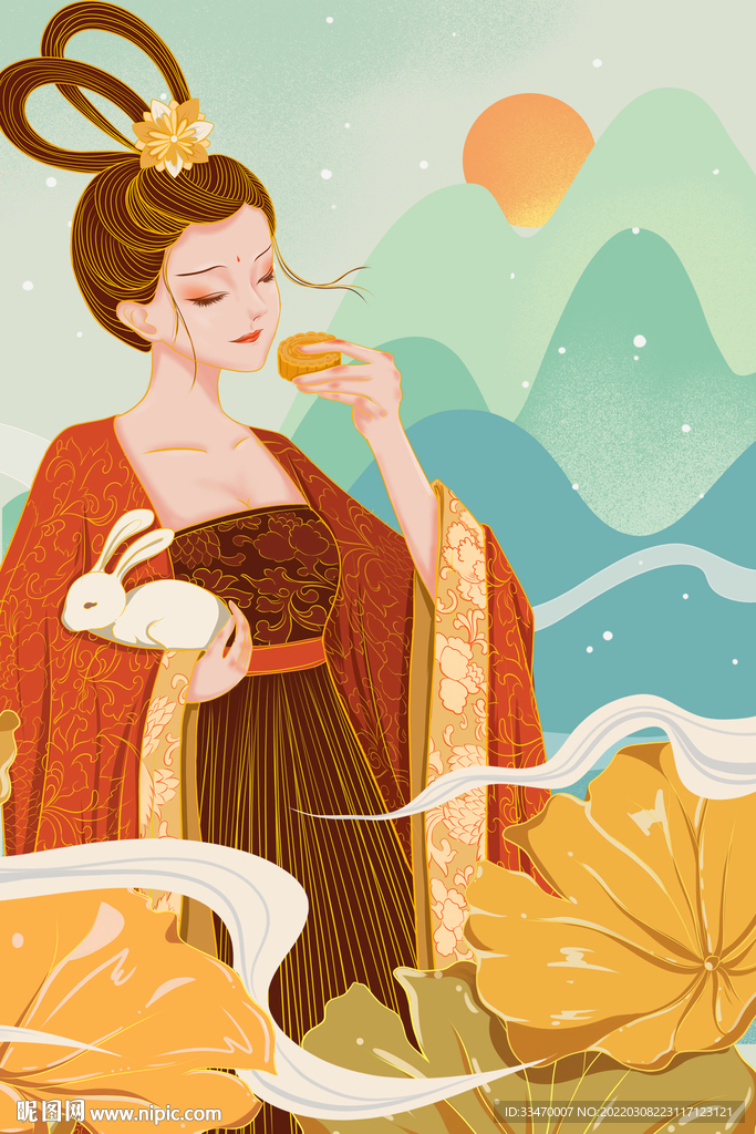 飞天仙女插画