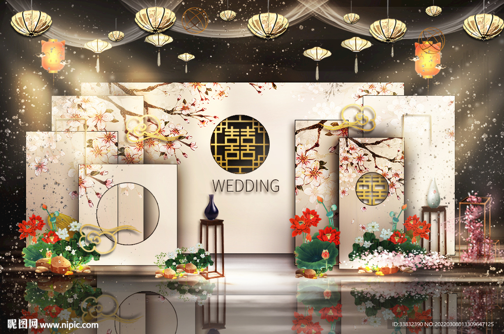婚礼舞台背景