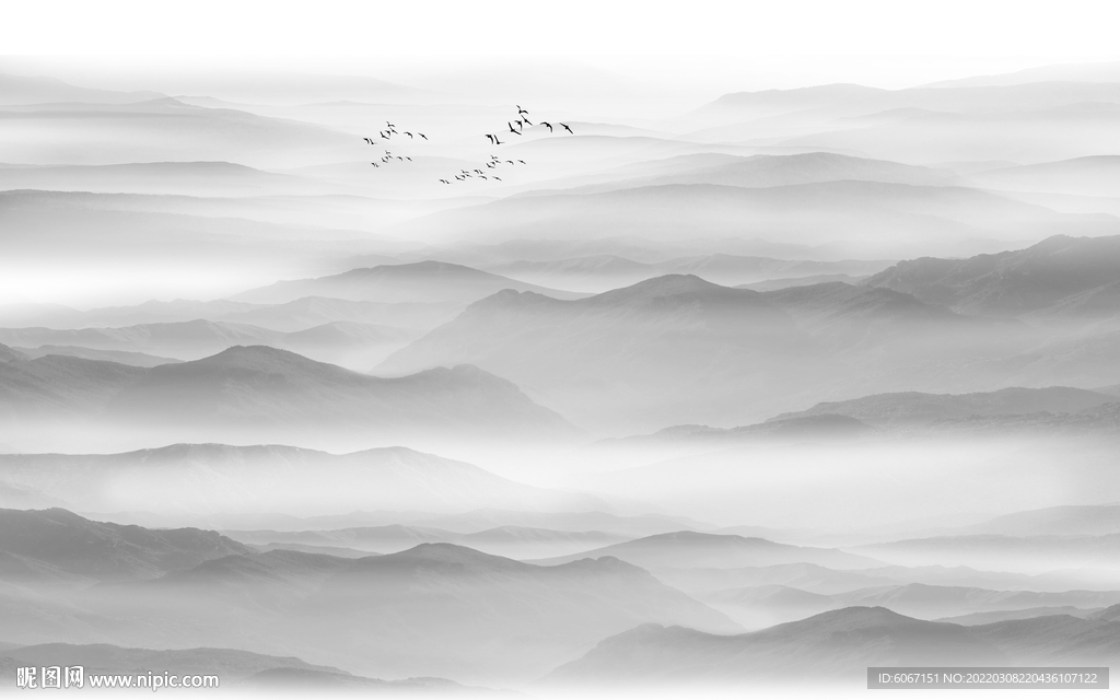 水墨山水画