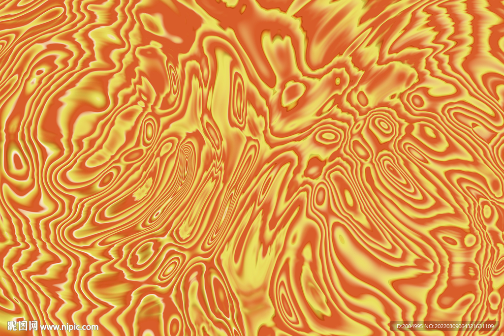 金色流体装饰画