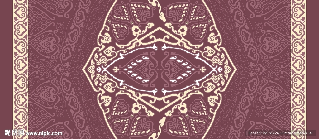 民族风双边定位花