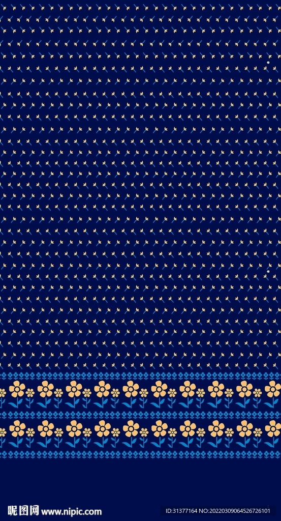 波点民族风定位花