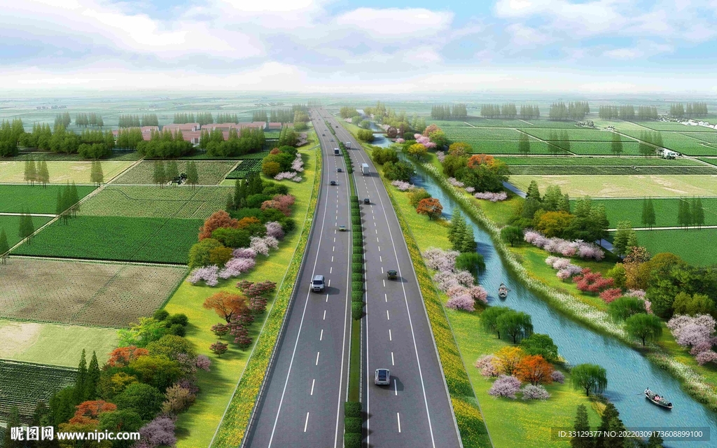 道路鸟瞰PSD