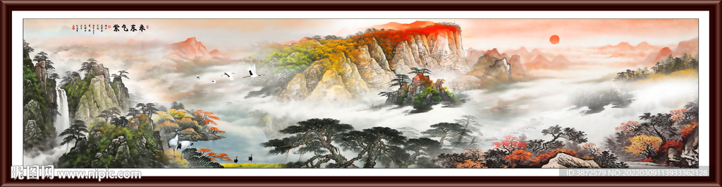 巨幅山水画 