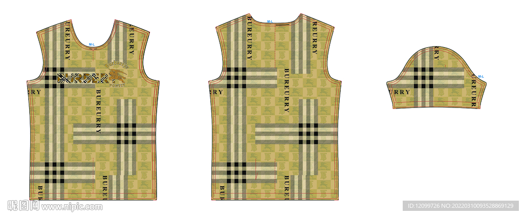 大牌格仔数码印花 定位印花