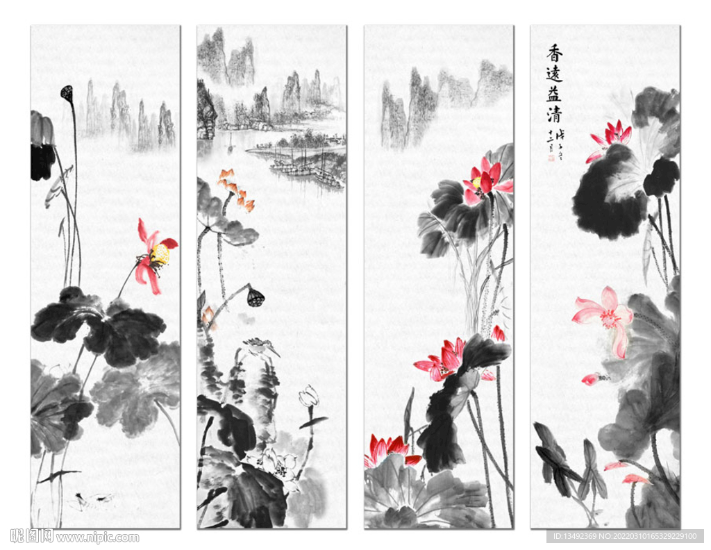 荷花图