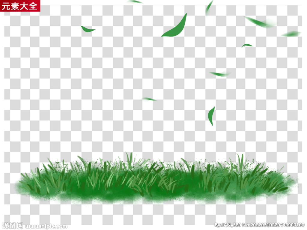 绿色草坪元素