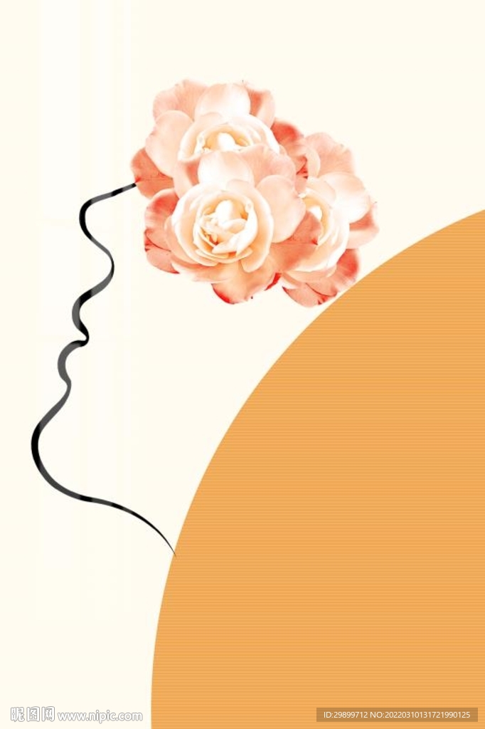 鲜花美人