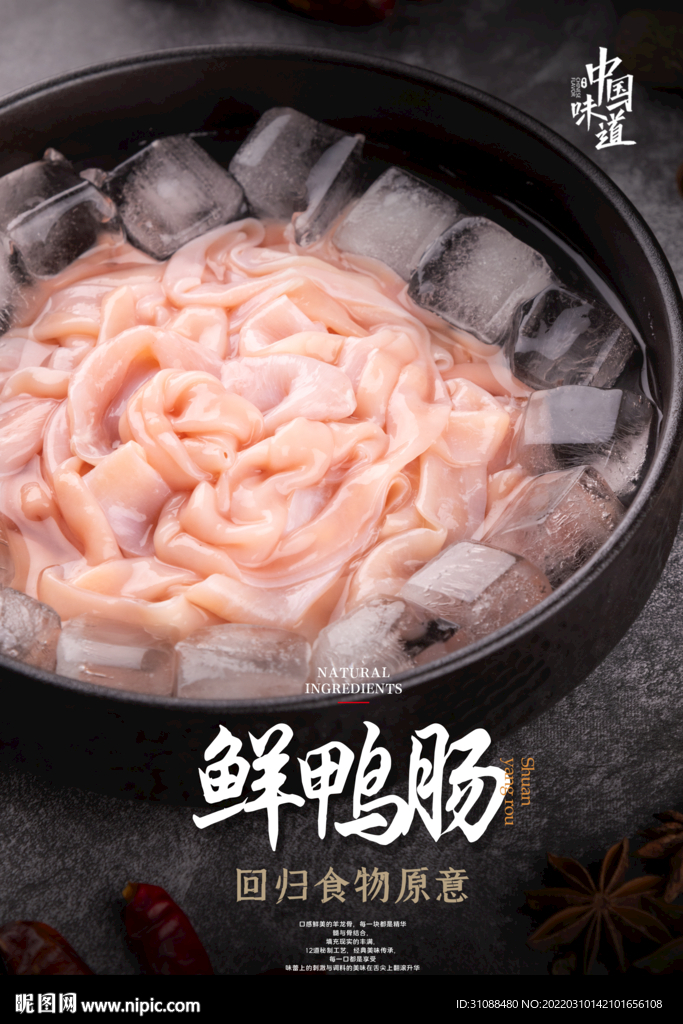 鲜鸭肠海报 