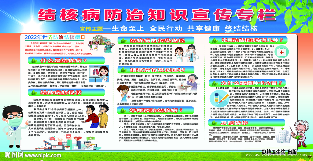 结核病防治知识宣传栏