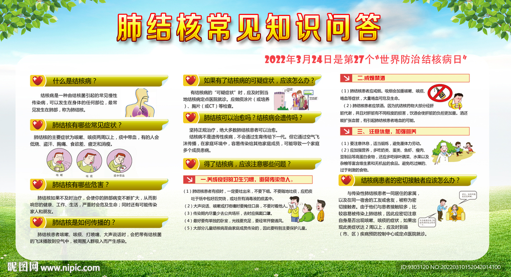 肺结核宣传栏