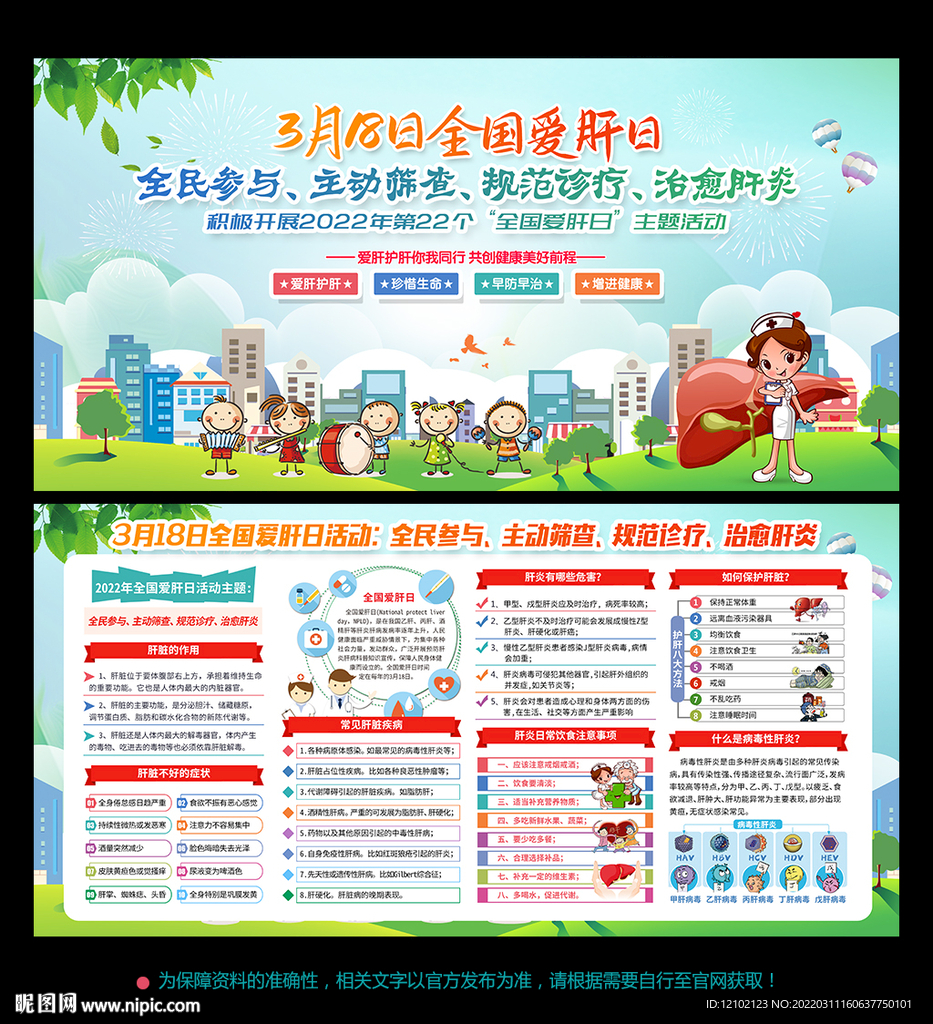 2021年全国爱肝日展板