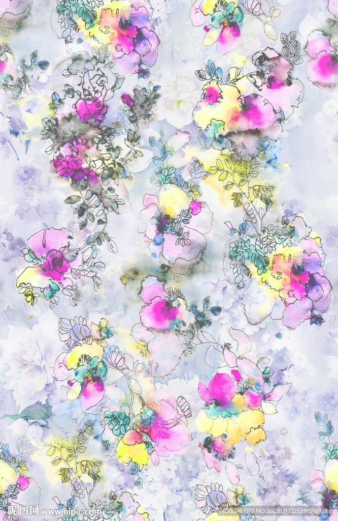 手绘花