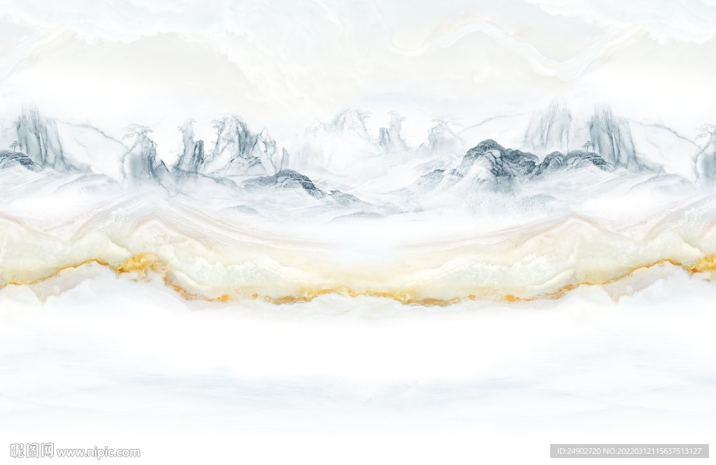 连纹石纹岩板高温大板山水背景墙