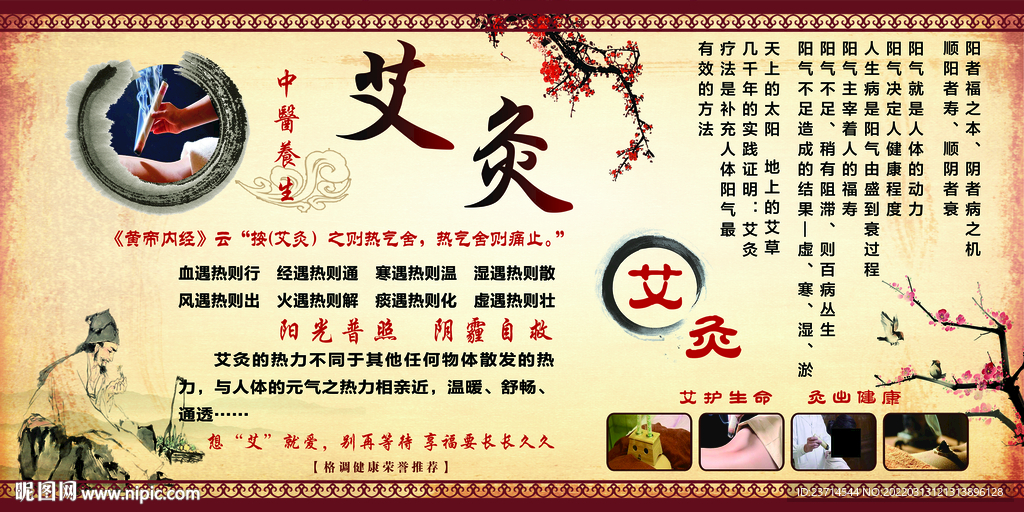 艾灸展板 李时珍