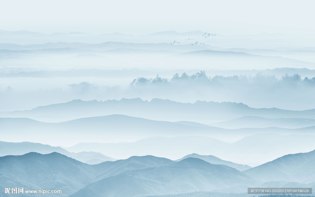 新中式山水画