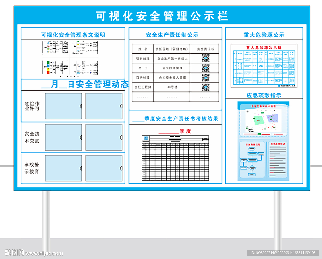 可视化安全管理公示栏