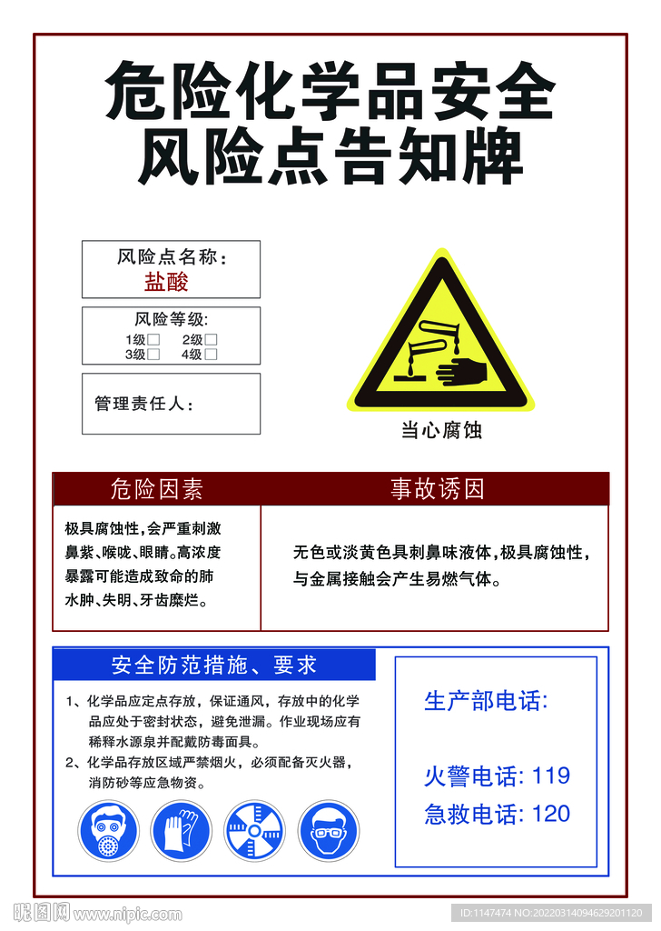 风险点告知牌图片