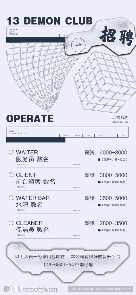 酒吧运营部招聘