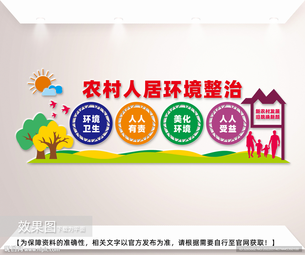 人居环境整治文化宣传墙图片