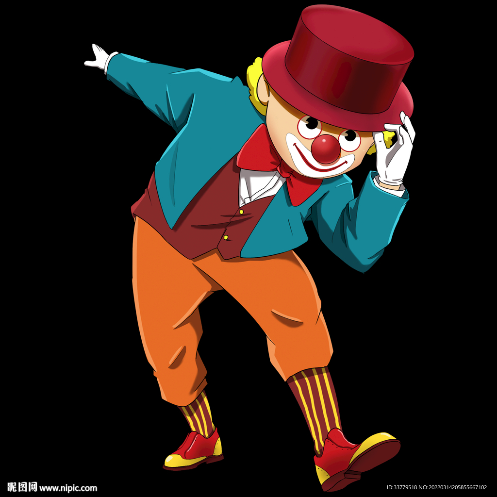 小丑卡通愚人节 