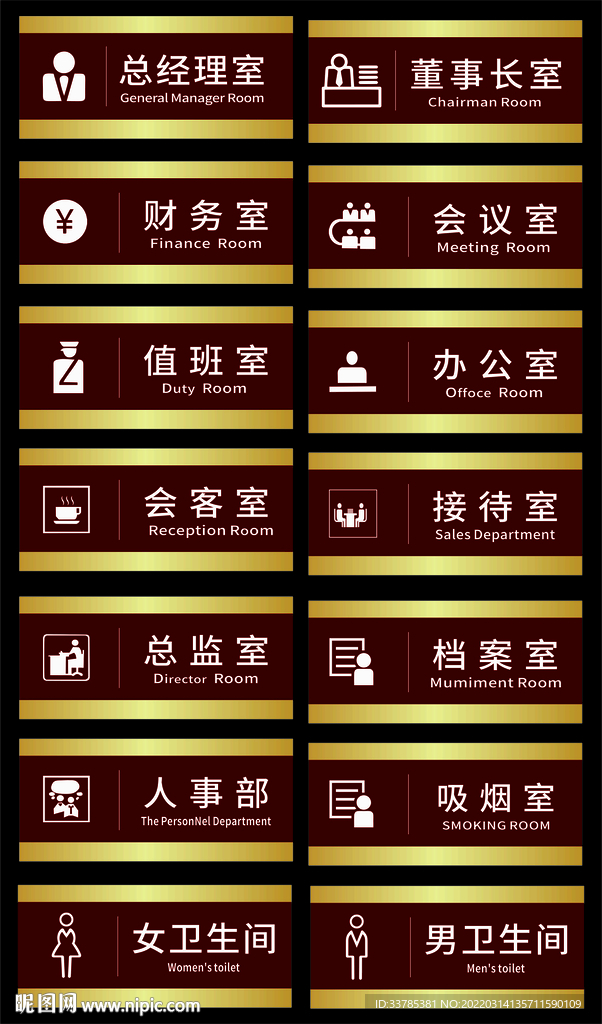科室牌