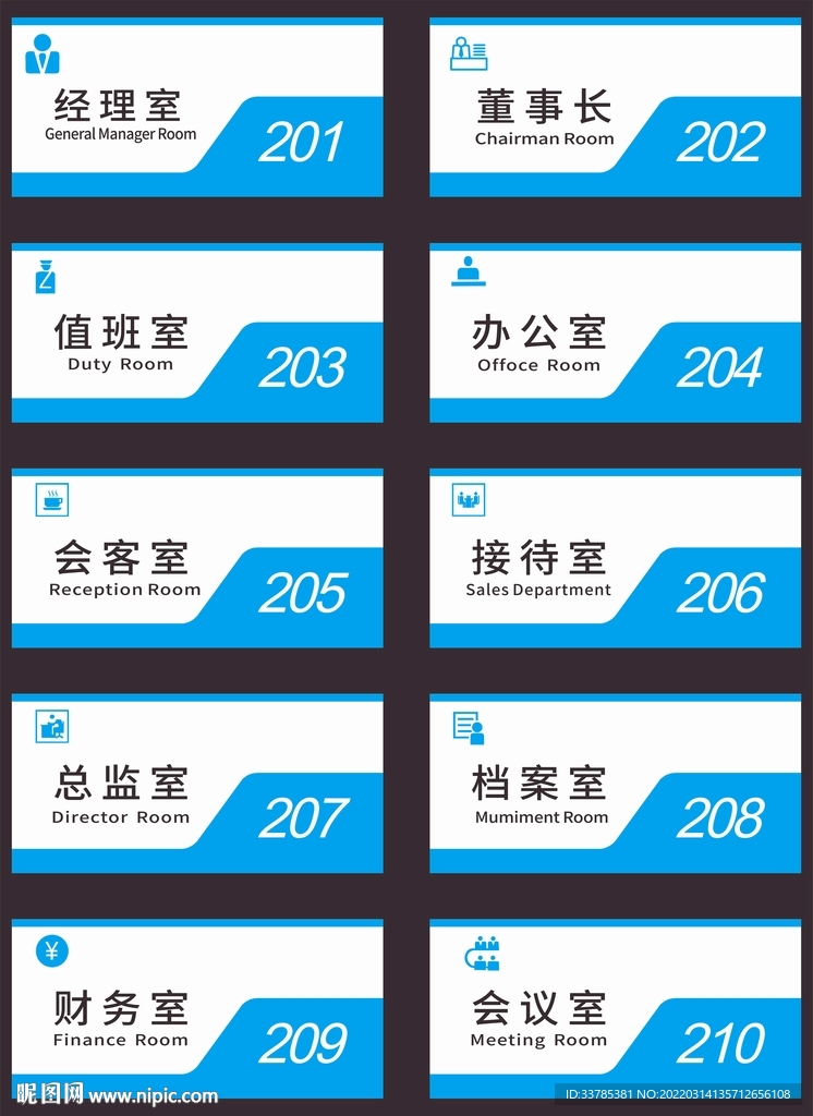 科室牌 