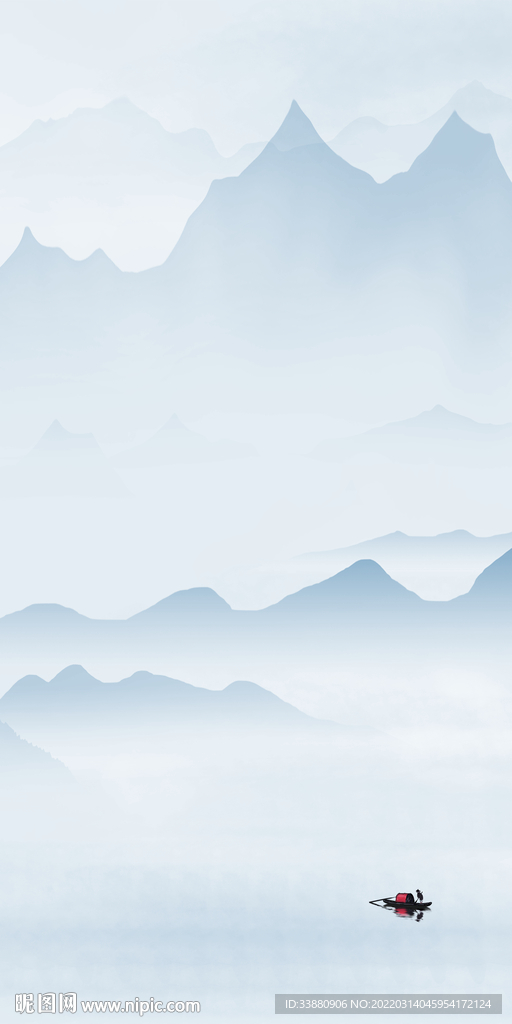 极简中国风玄关画 TIF分层