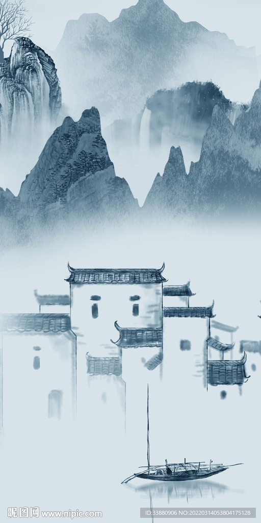 江南高清中式玄关 TIF分层