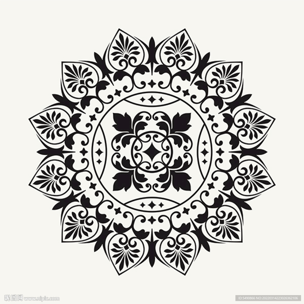 欧式花纹