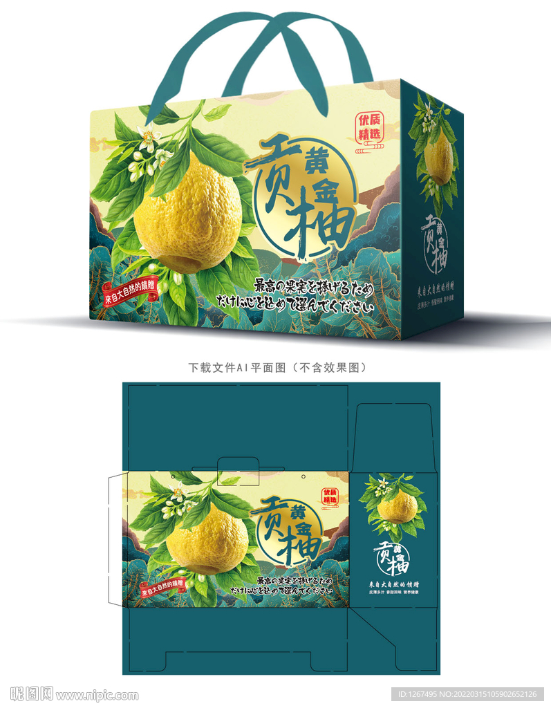黄金贡柚包装