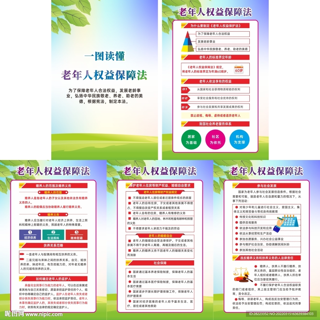 老年人权益保障法宣传挂图