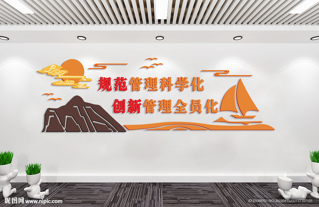 科学管理文化墙