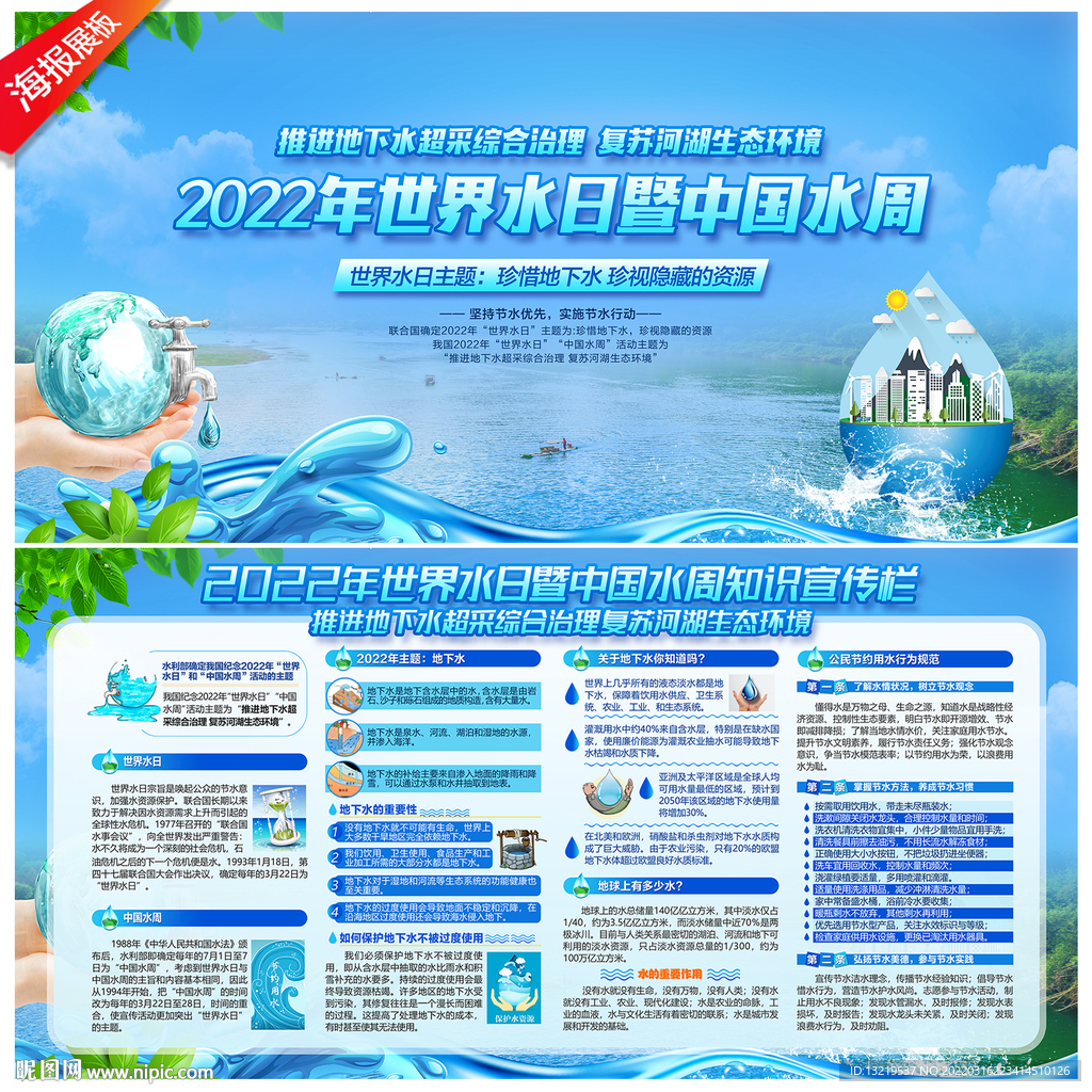 中国水周宣传展板